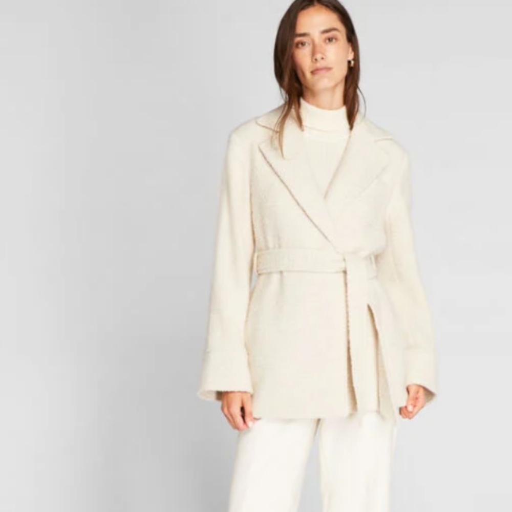 Club Monaco Bouclé Belted Jacket